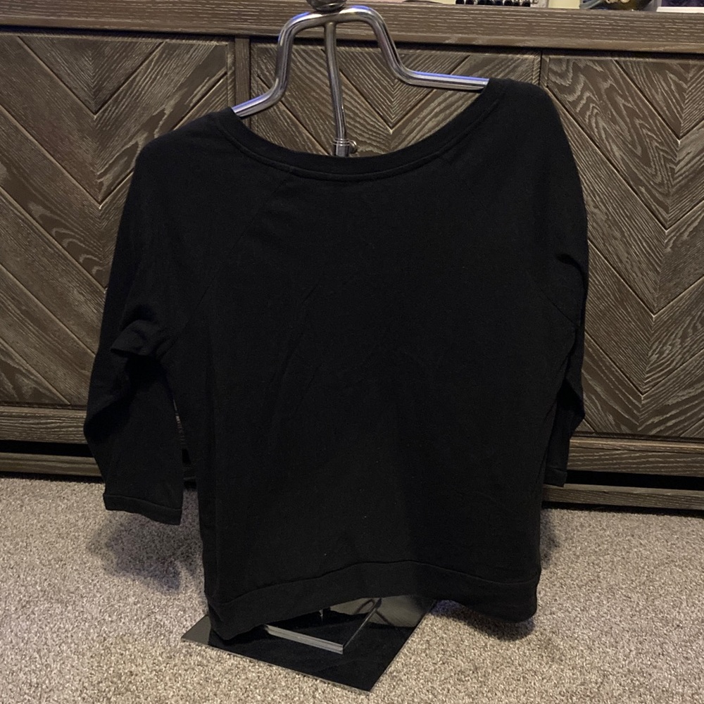 Freeze Women's Black and White Tiger 3/4 Sleeve Tee - Picture 4 of 4